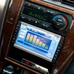 Modern luxury car interior