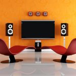 contemporary home theater